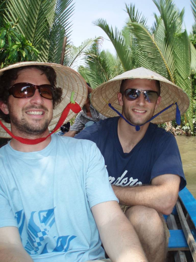 Photos tourist at Mekong delta 